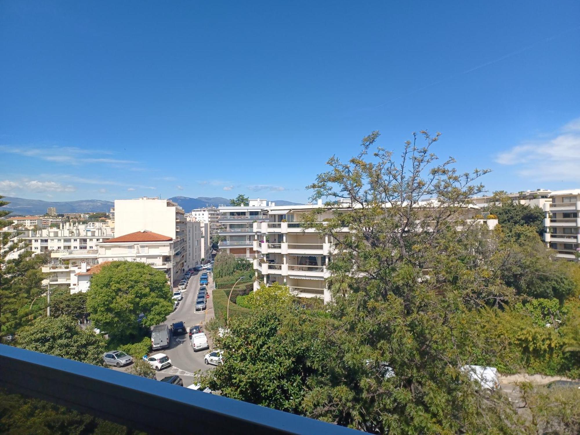 Juan Les Pins Tanit Studio Climatise Vue Sur Mer Piscine Антіб Екстер'єр фото