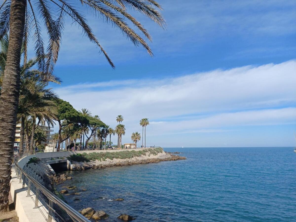 Juan Les Pins Tanit Studio Climatise Vue Sur Mer Piscine Антіб Екстер'єр фото